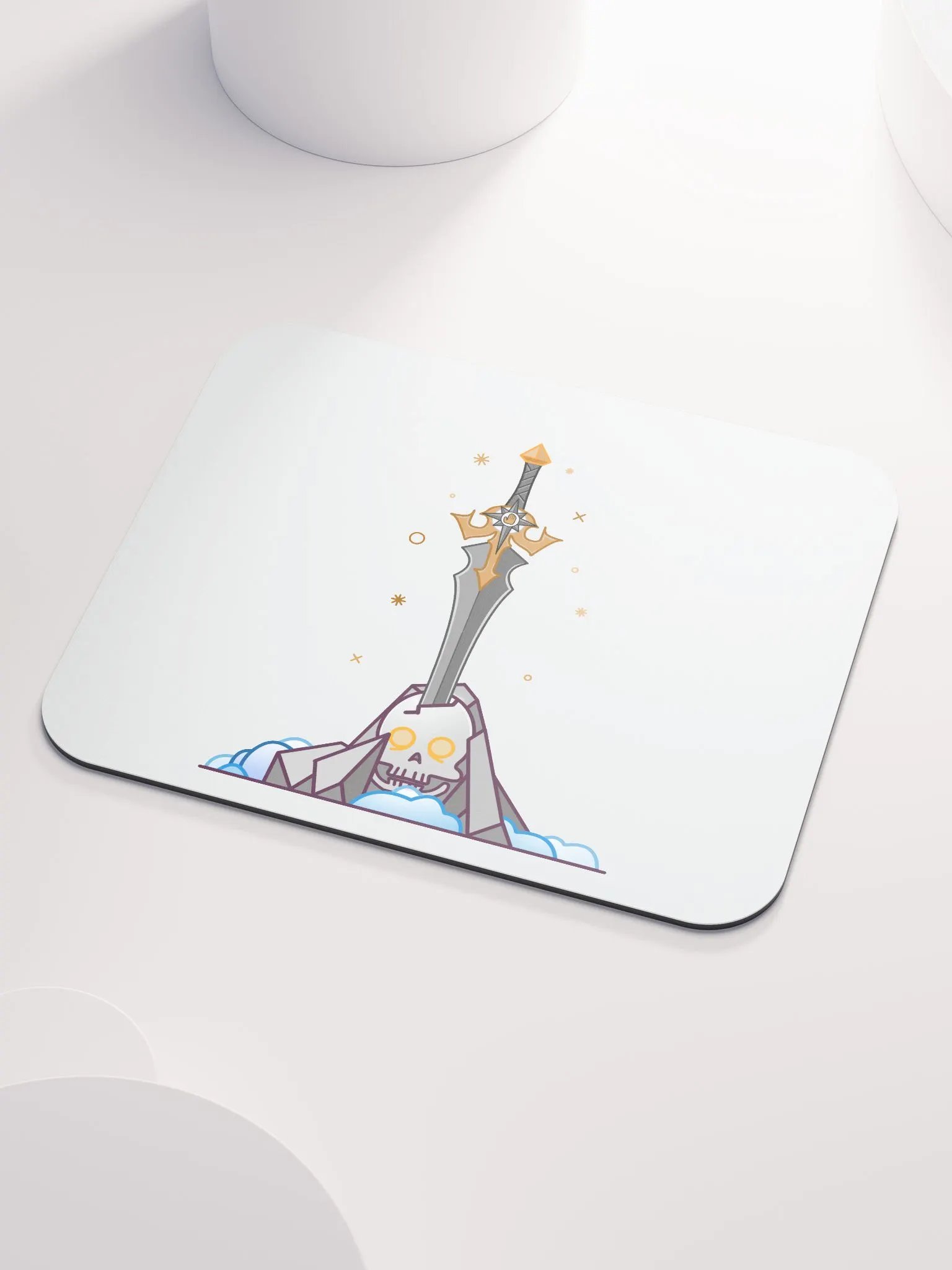 Sword in the Skull - Argent Variation - Mouse Pad product image (3)