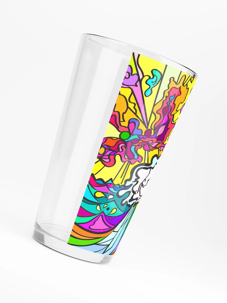 Vibrant Swirls Shaker Pint Glass - Wave at Sunset product image (6)