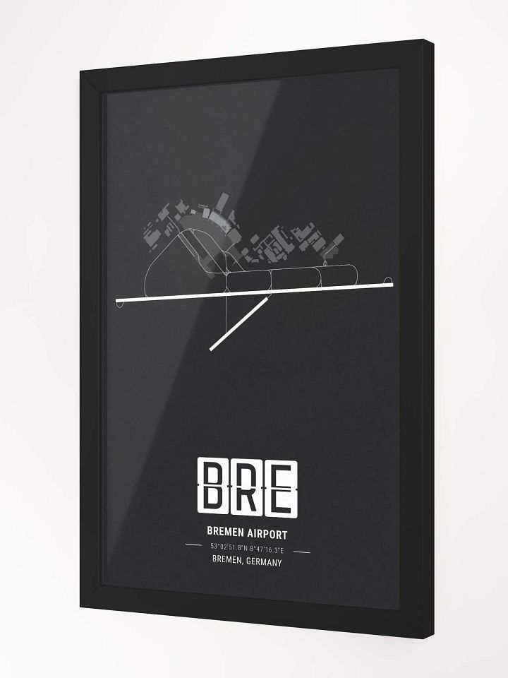 Framed Airport BRE Premium Map On Matt Paper product image (2)