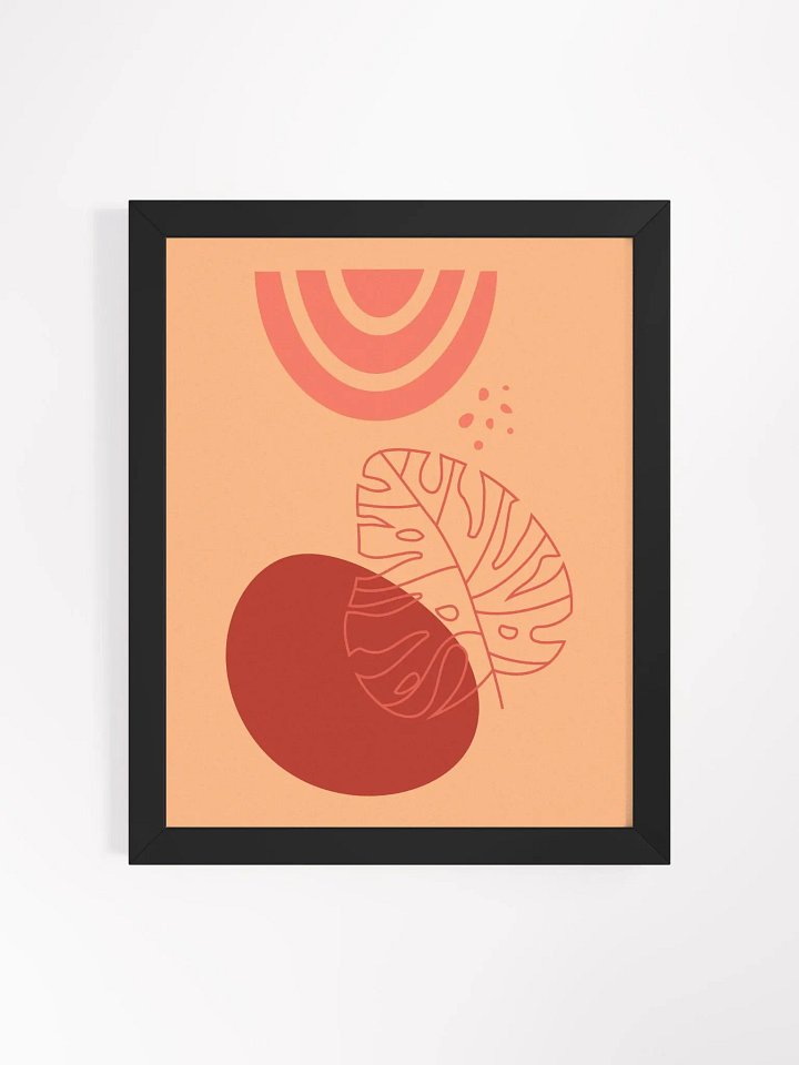 Monstera Leaf Arch Framed Art Print product image (13)