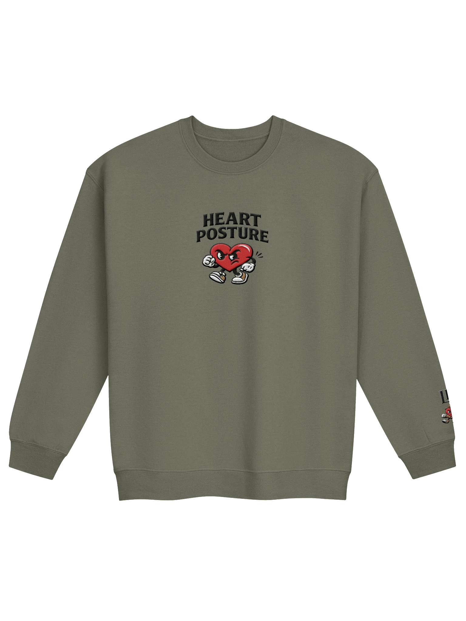 HEART POSTURE STITCH CREWNECK product image (1)