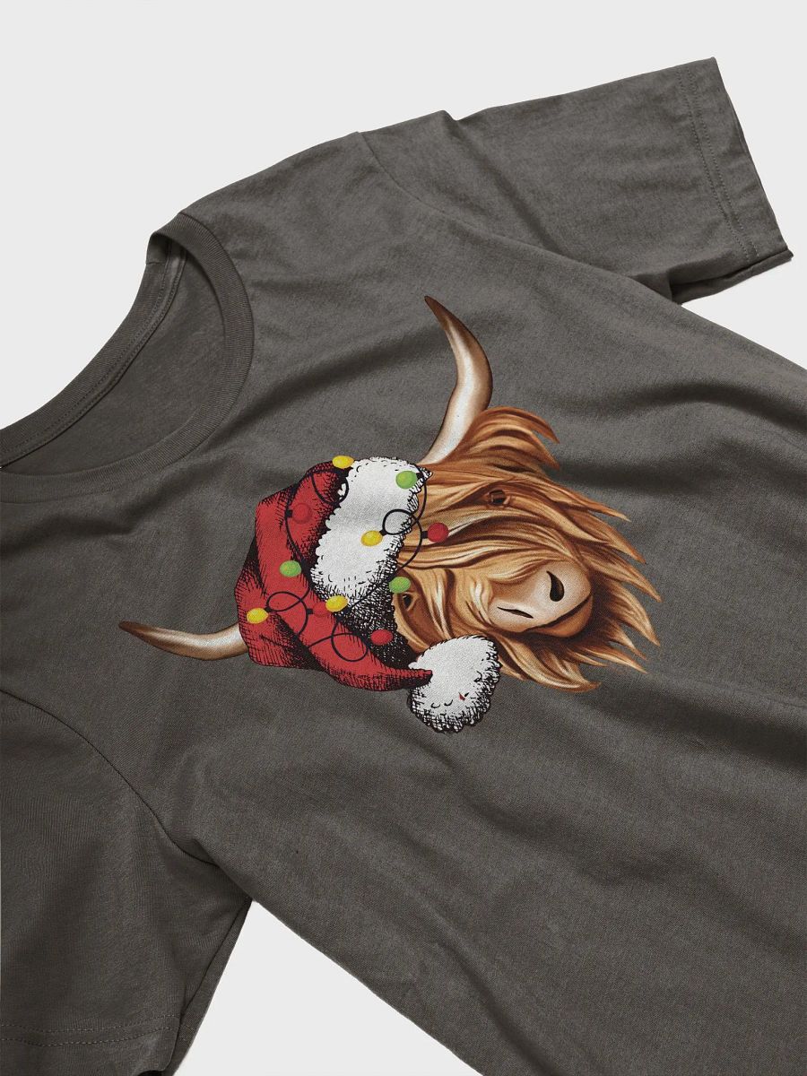 Christmas Highland Cow with Lights - T-Shirt product image (3)