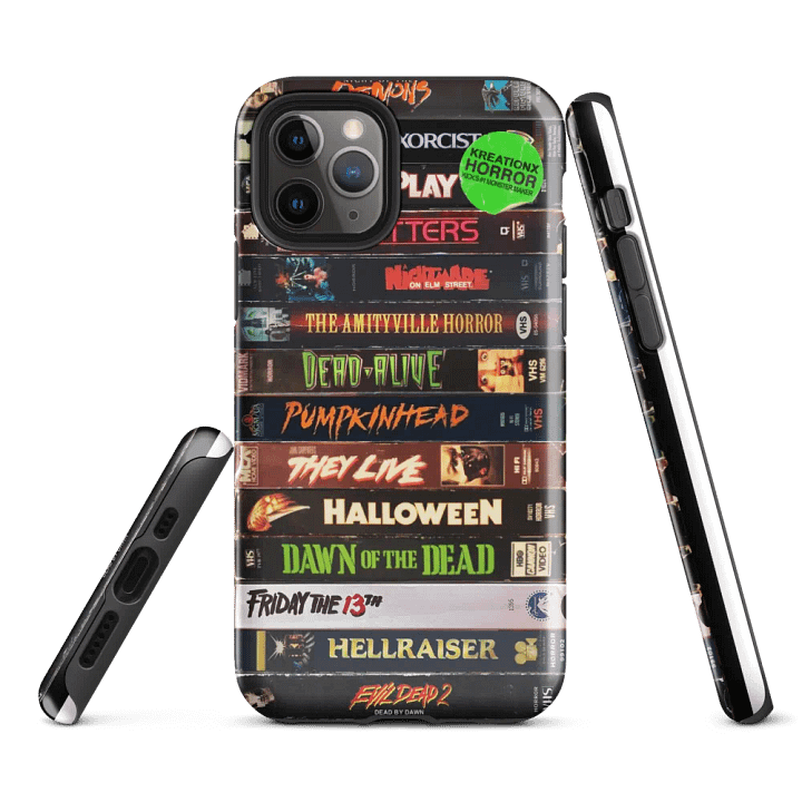 Horror VHS Stack iPhone® Tough Case product image (2)