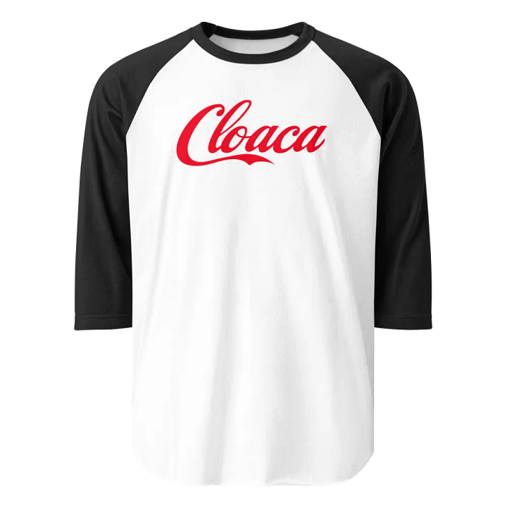 Cloaca Cola raglan (red text) product image (41)