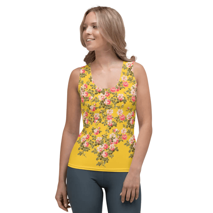 Pink Floral All-Over Print Tank Top product image (1)
