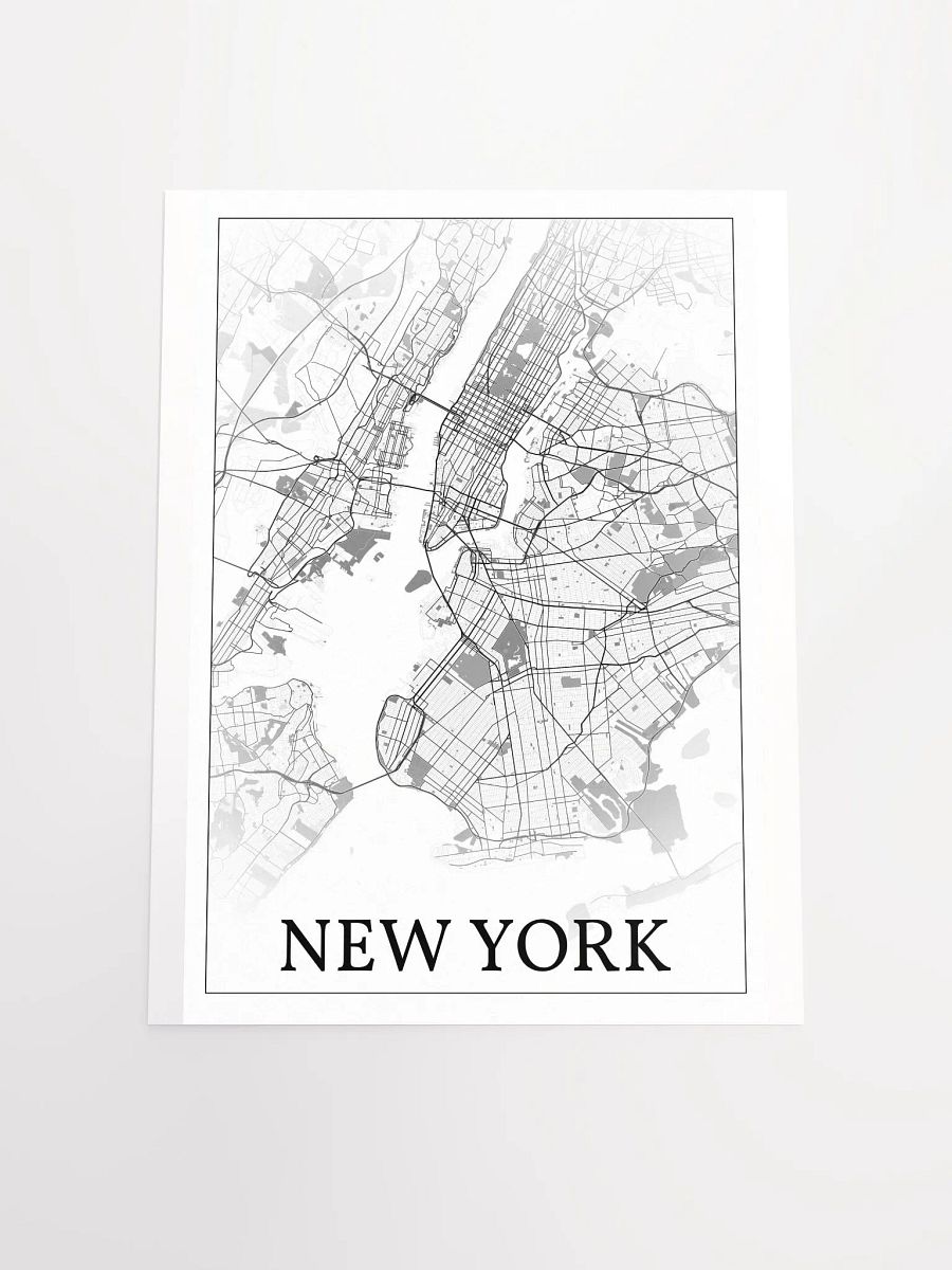 New York City, New York, USA, city map print product image (4)
