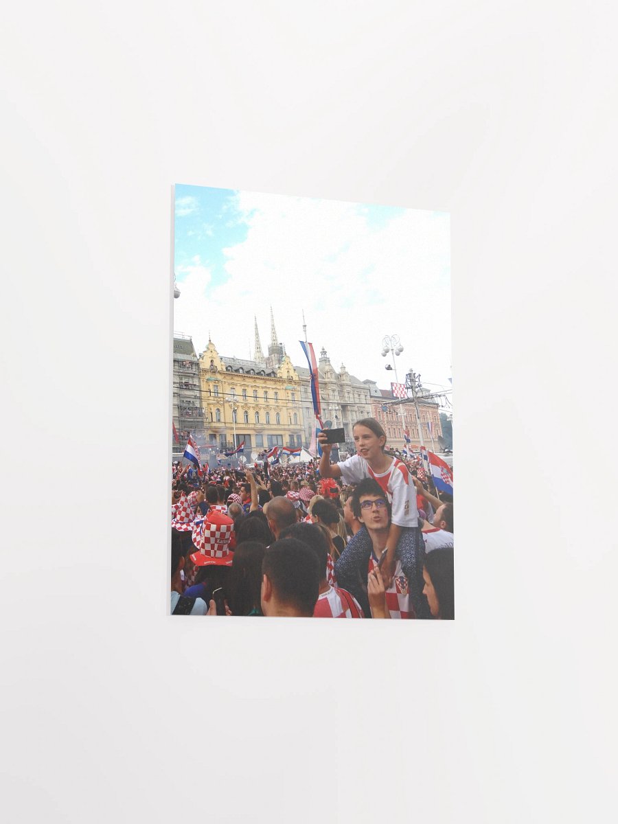 Zagreb - Ban Jelacic Square - World Cup celebration, 2018 - print/poster product image (15)
