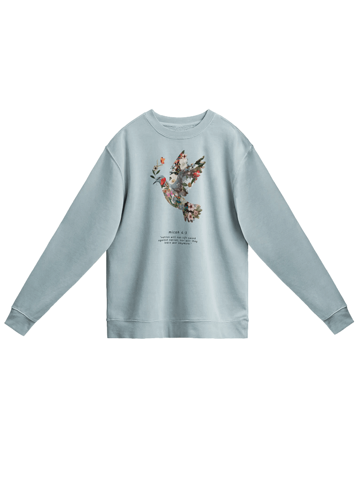 Floral Peace Dove | Micah 4:3 | Unisex Sweatshirt product image (3)