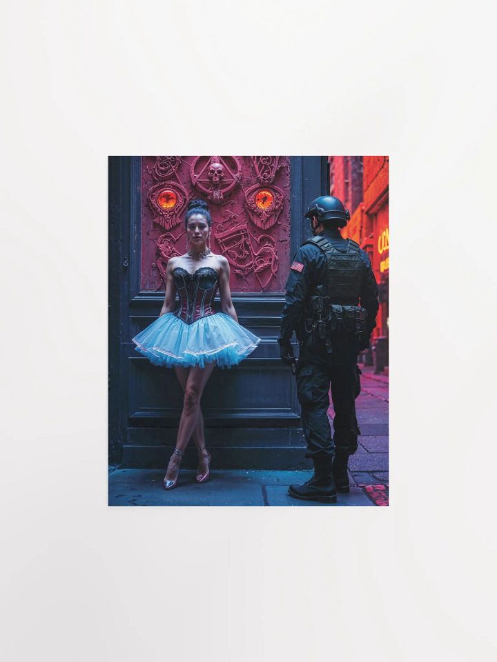 Alleyway Encounter Matte Poster product image (3)