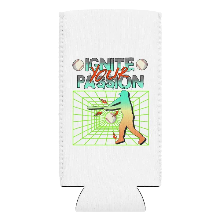 Ignite Your Passion Baseball Flamestrike Can Cooler product image (2)