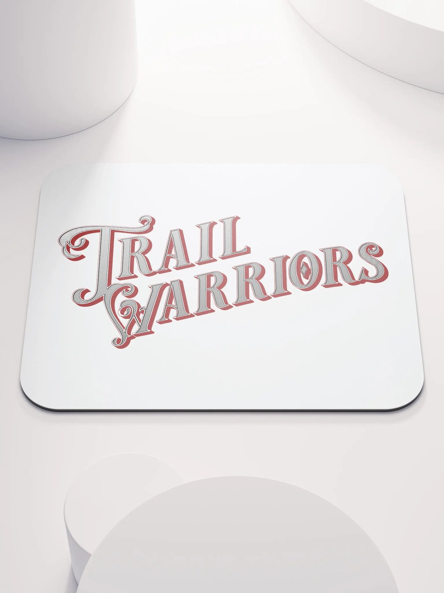 Red w/ Gradient Classic Trail Warriors Emblem Mouse Pad product image (1)