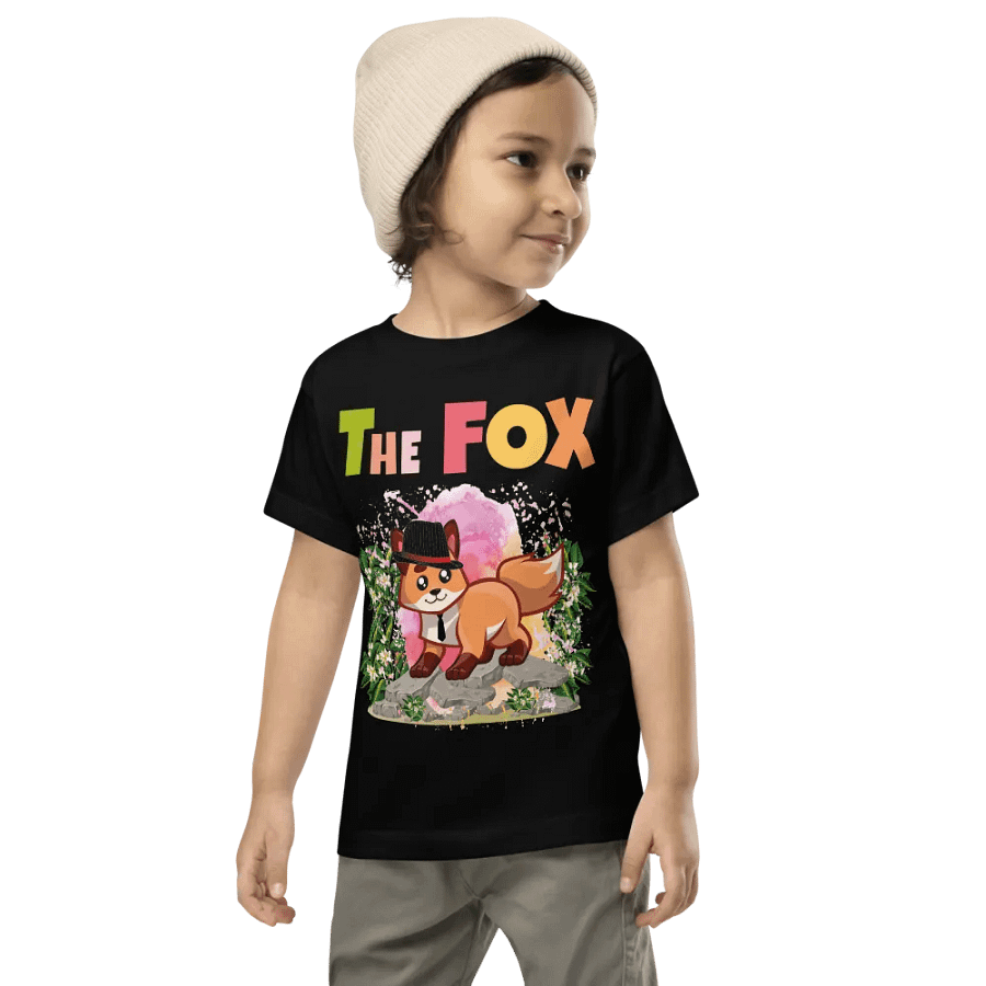 The Fox Colorful Funny Cute Bella +Canvas Toddler T-Shirt – Funny Shirt, Best Gift for Kids product image (2)