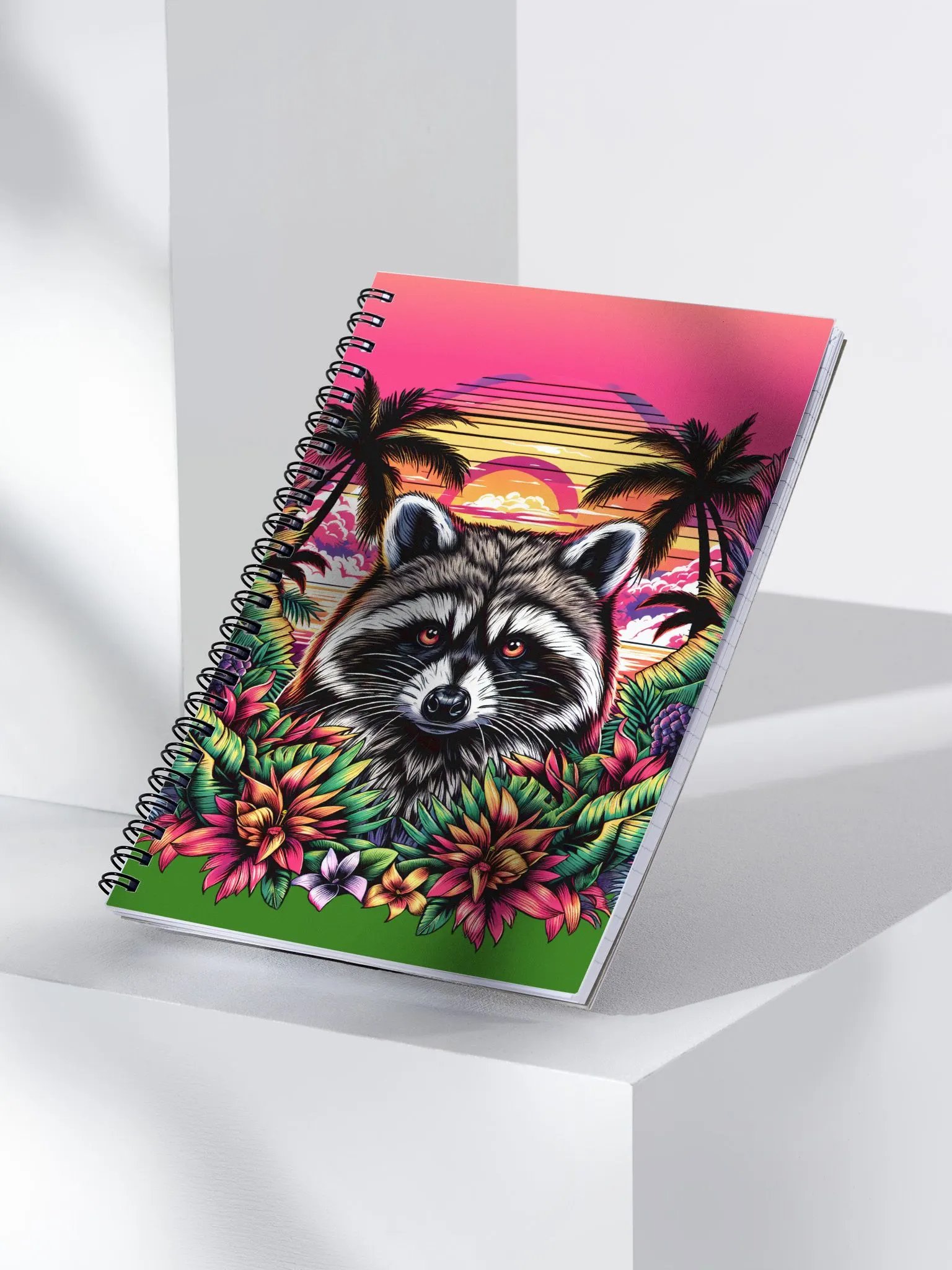 Tropical Racoon Notebook for Your Wild Side product image (3)
