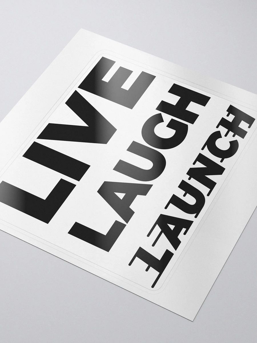 Live Laugh LAUNCH - sticker product image (3)