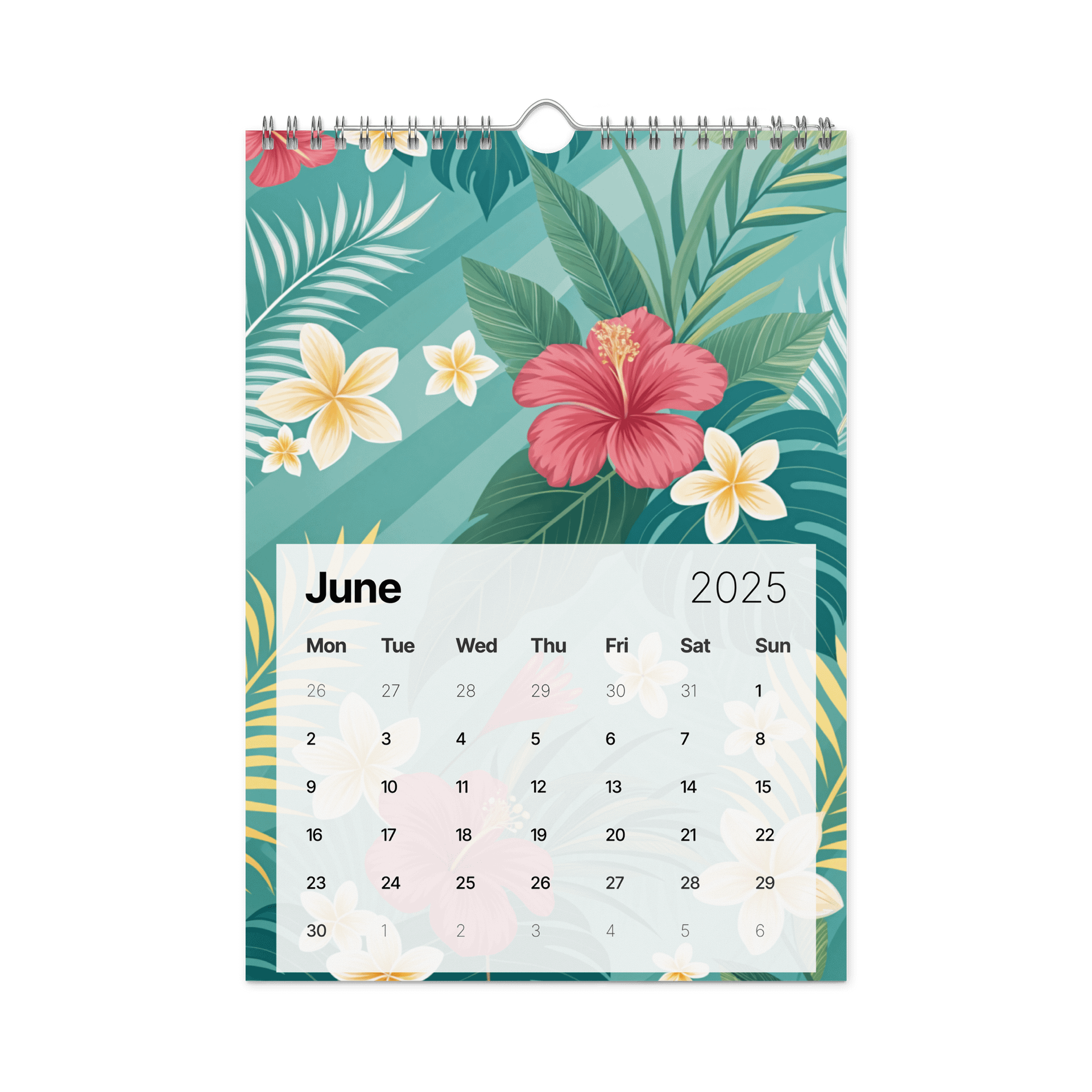 SEAMLESS FLORAL PATTERN WALL CALENDAR 2026 product image (8)