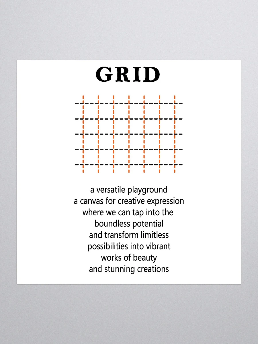 grid Sticker -orange line product image (4)