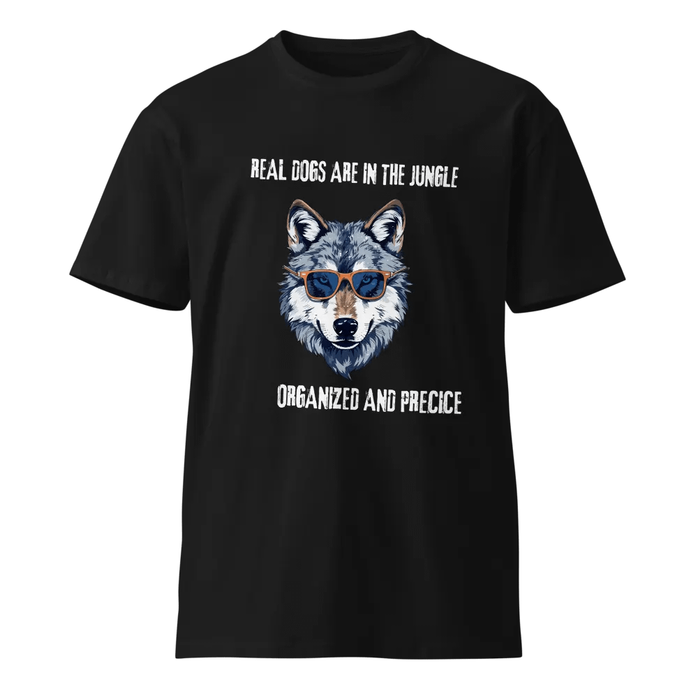 Cool Wolf in Shades Graphic T-Shirt product image (1)