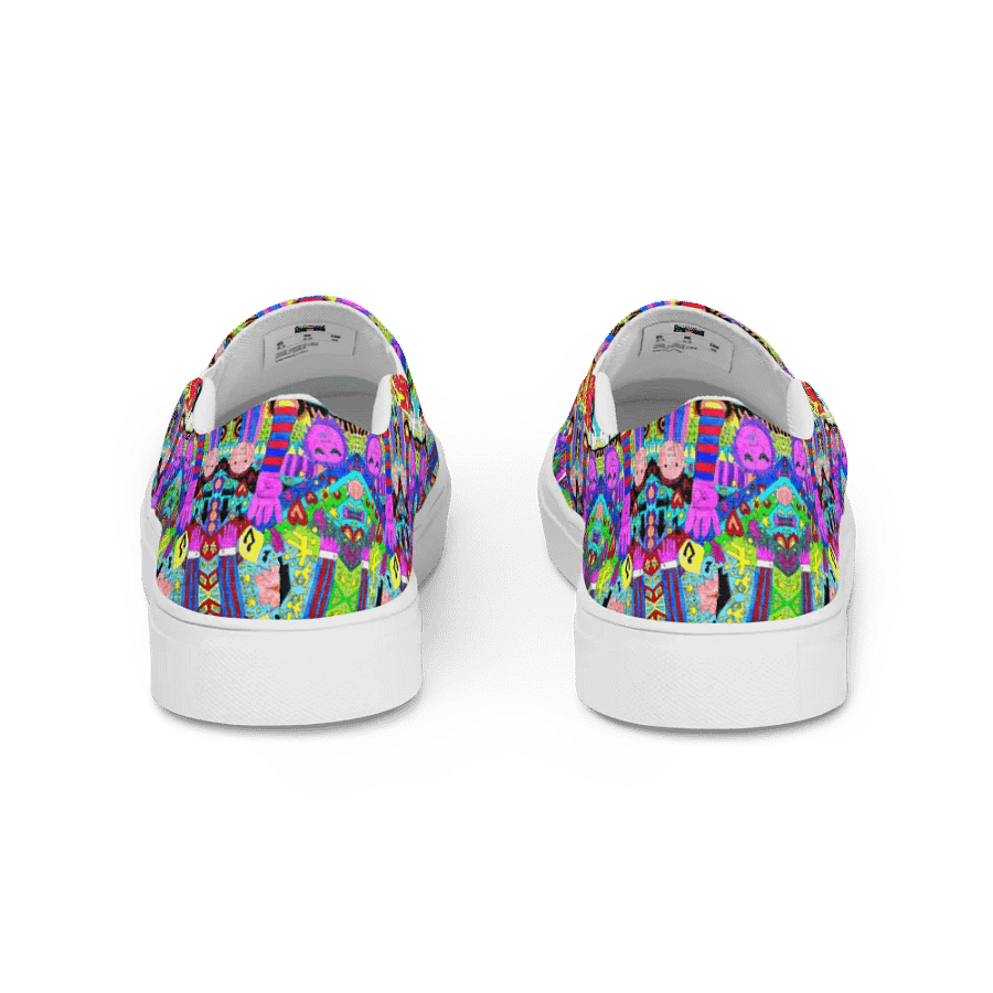 Kaleidoscope Doodle Art Elements Slip-Ons product image (5)