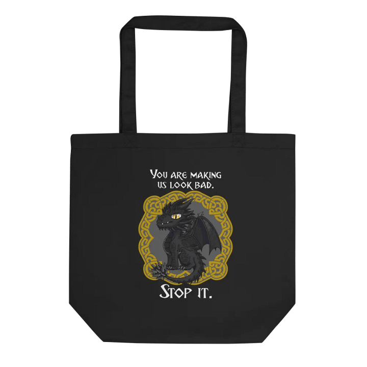 Black Dragon Eco Tote Bag product image (1)
