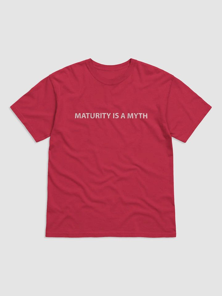Maturity Is A Myth Red Tee product image (1)