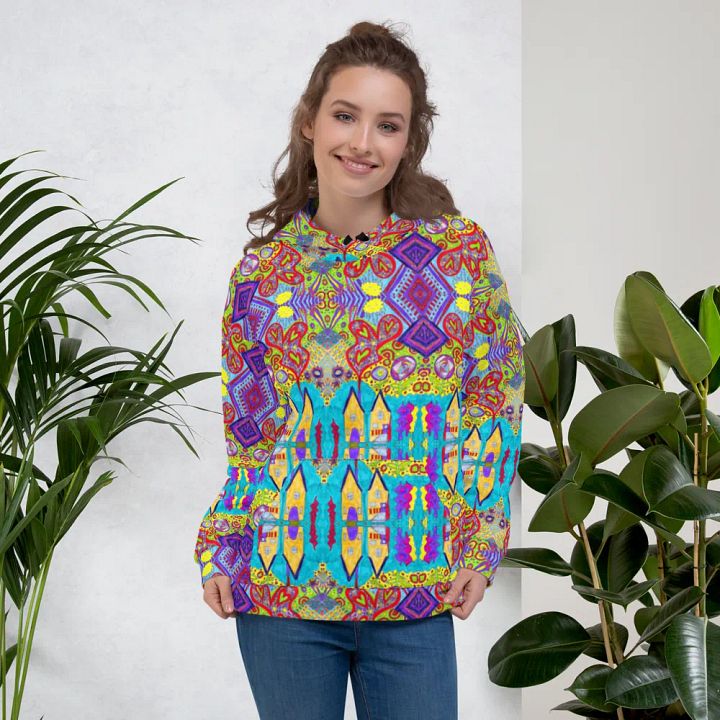 Abstract Doodle Happiness Unisex Hoodie product image (1)