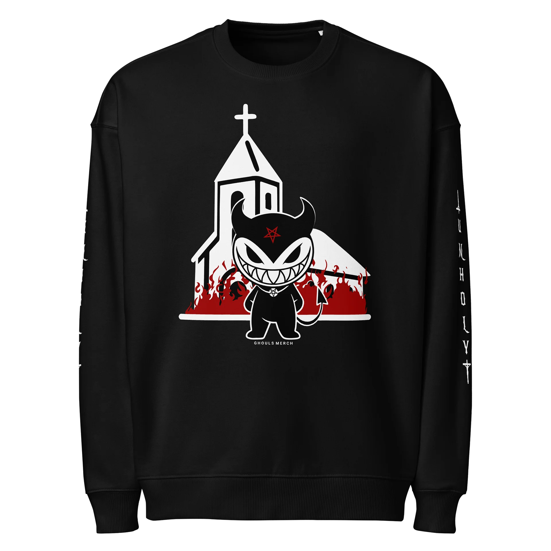 Grinxi: Burn Church Unisex Sweatshirt product image (1)