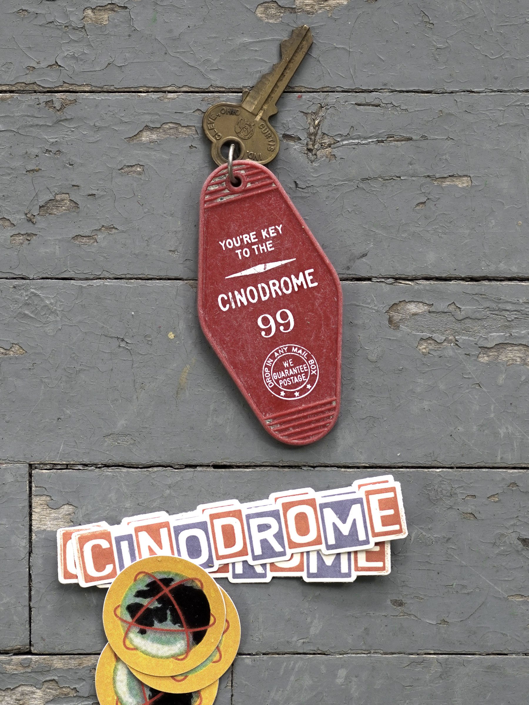 Key to the Cinodrome (and a few stickers) product image (2)