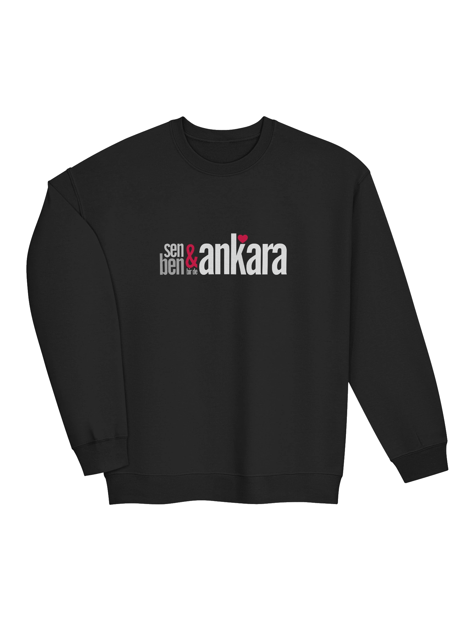 Ankara'da Aşk Sıcaklığı: Sen & Ben Bir de Ankara | Gildan Crewneck Sweatshirt Klasik product image (3)