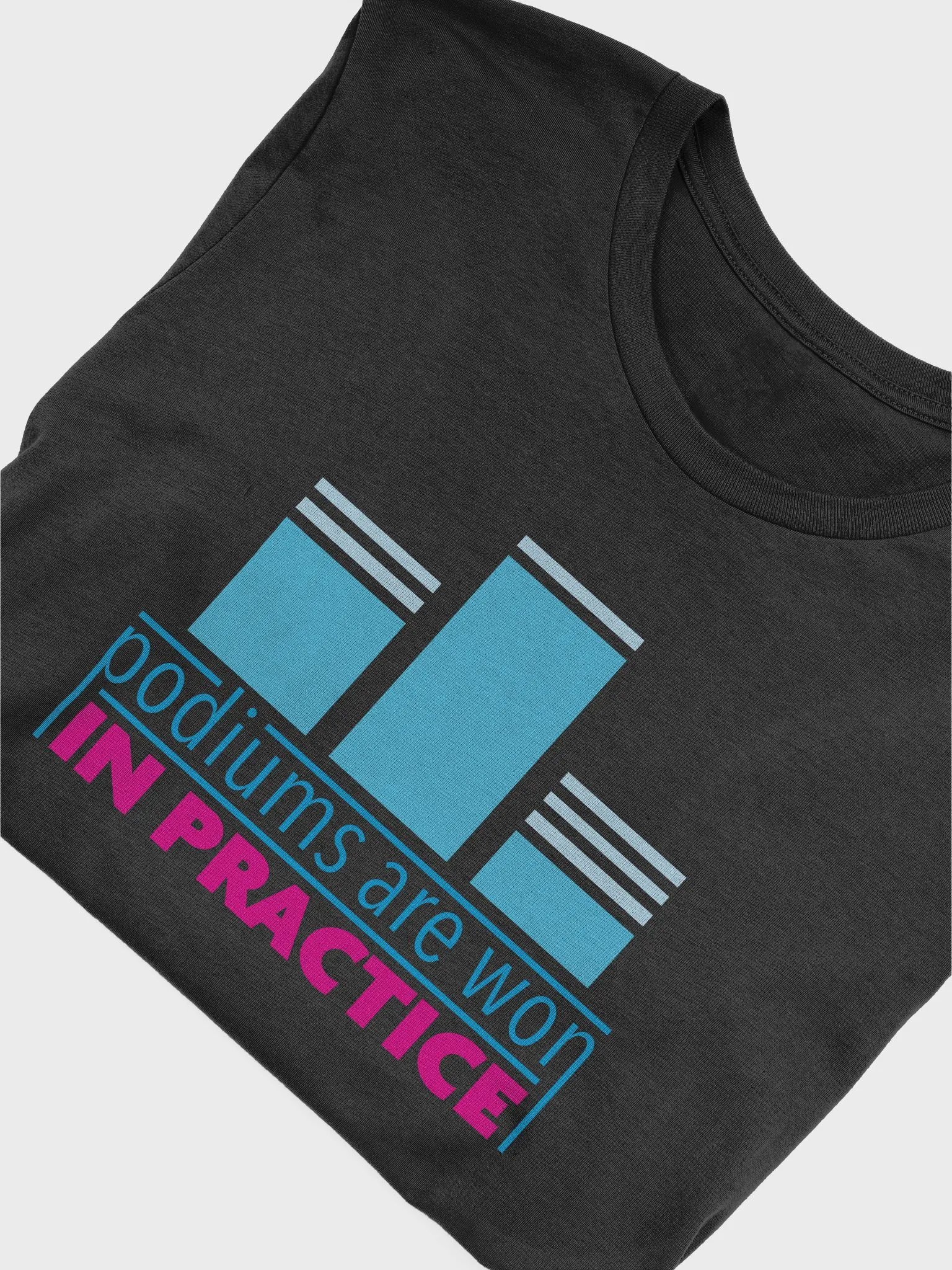 Podiums Are Won In Practice Tee: Blue & Pink product image (5)