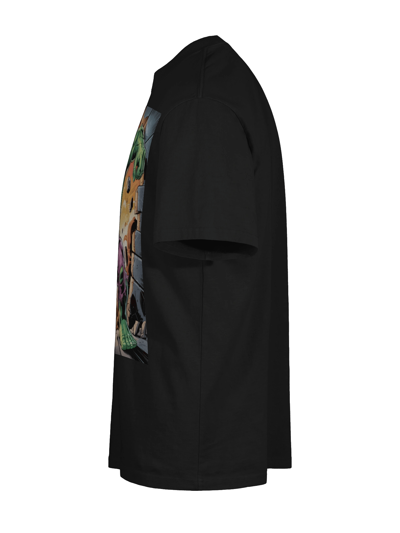 Abyss Assault: Hulk Wall-Rupturing Fury Oversized Faded T-Shirt product image (10)