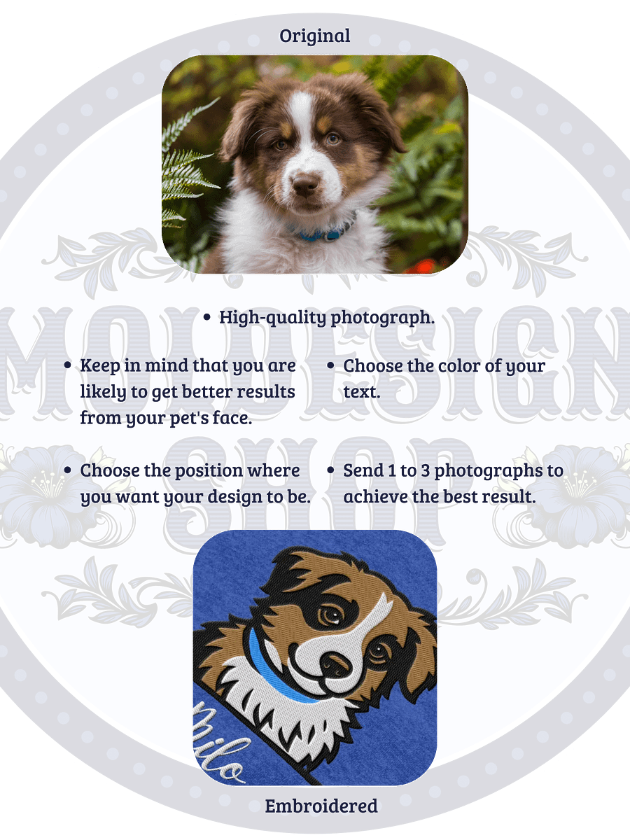 YOUR AUSTRALIAN SHEPHERD! / HOODIE WITH PERSONALIZED NAME / EMBROIDERED product image (5)