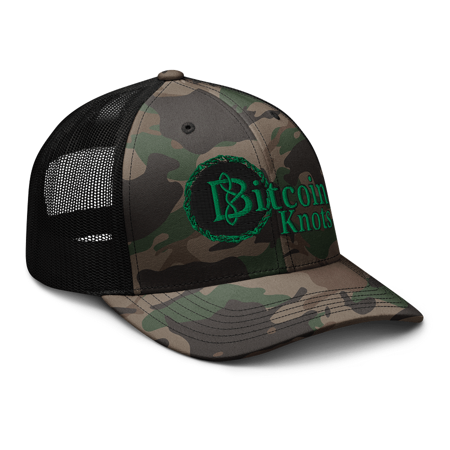 Bitcoin Knots Camo Hat product image (3)