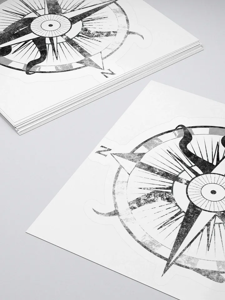 Here there be monsters - Black Sticker product image (10)