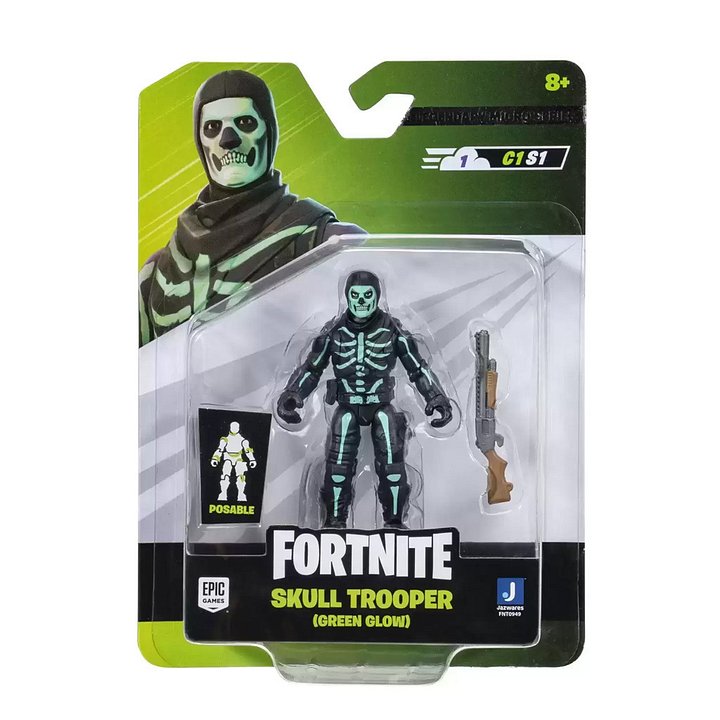 Jazwares Fortnite- Figurina Miniatura Fortnite "Skull Trooper (Green Glow)" 6.5cm product image (1)