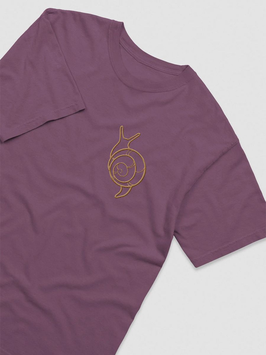 Embroidered Snail Tee - Berry product image (1)