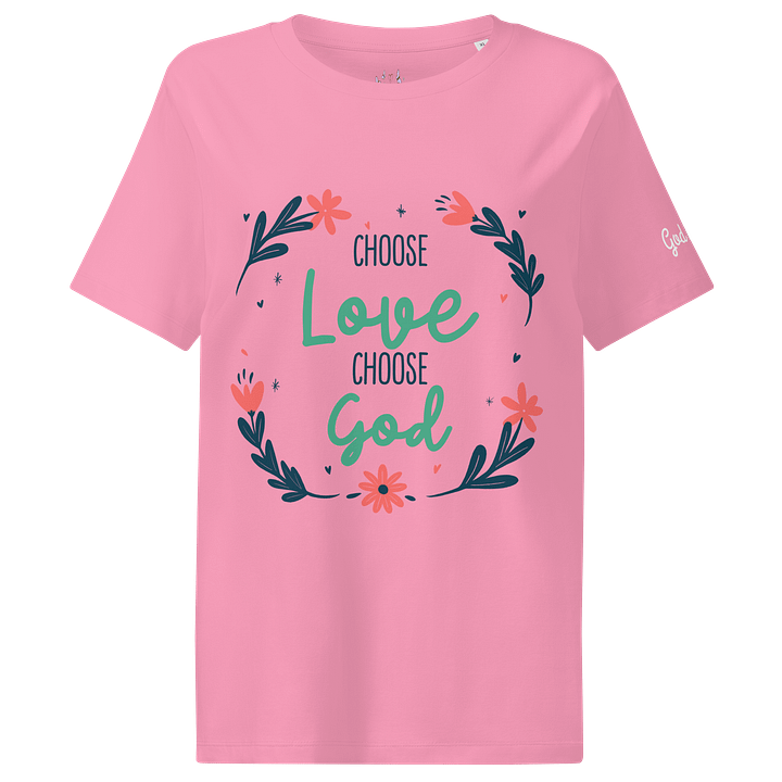 Divine Love Floral Wreath T-Shirt product image (2)