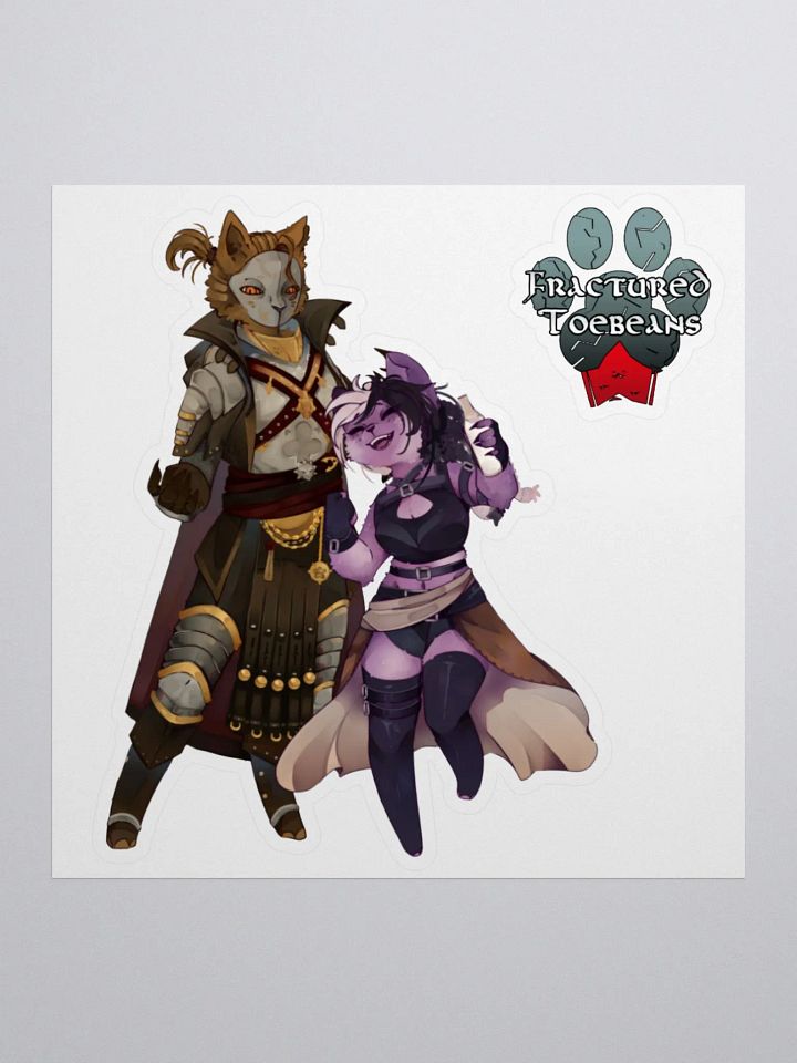 Fractured Toebeans Stickers product image (2)