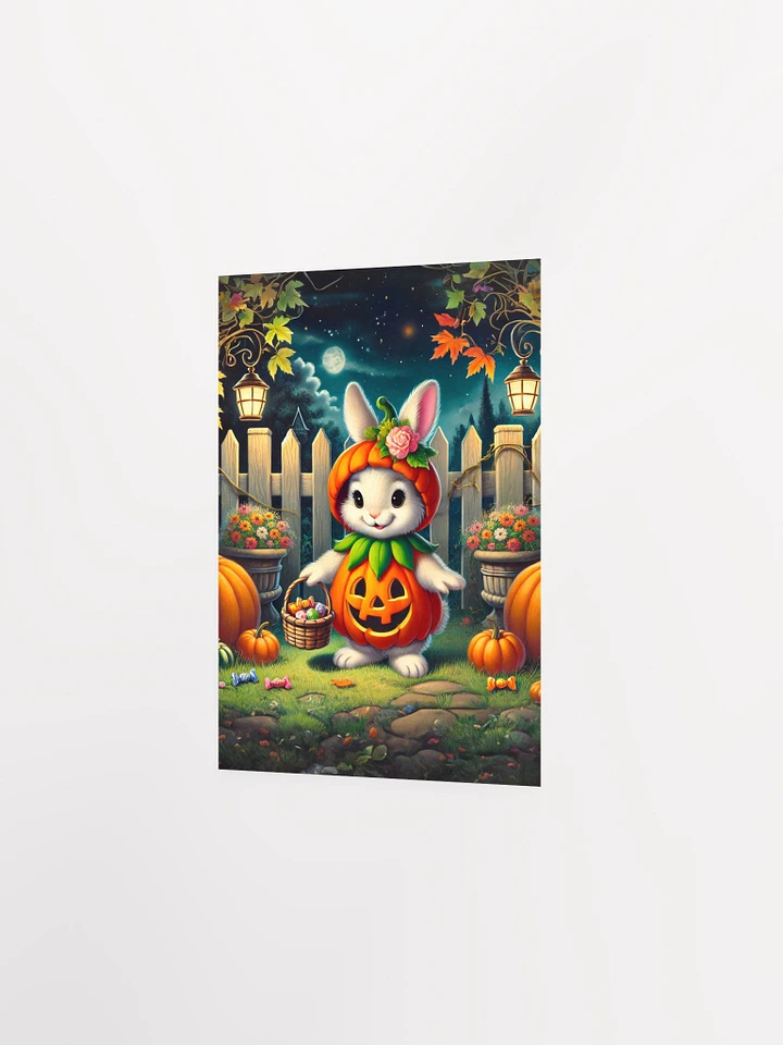 Bunny Rabbit Pumpkin Patch Premium Matte Poster product image (14)