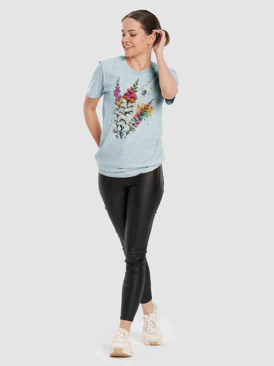 Snapdragon Flower T-Shirt, Vibrant Wildflower Bee Tee, Botanical Garden Lover Shirt, Pollinator Conservation Gift, Nature-Inspired T-shirt product image (5)