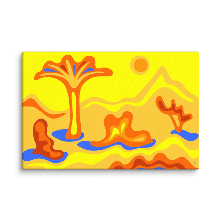 Desert Dreamscape Canvas Art - Abstract Landscape No. 7 product image (2)