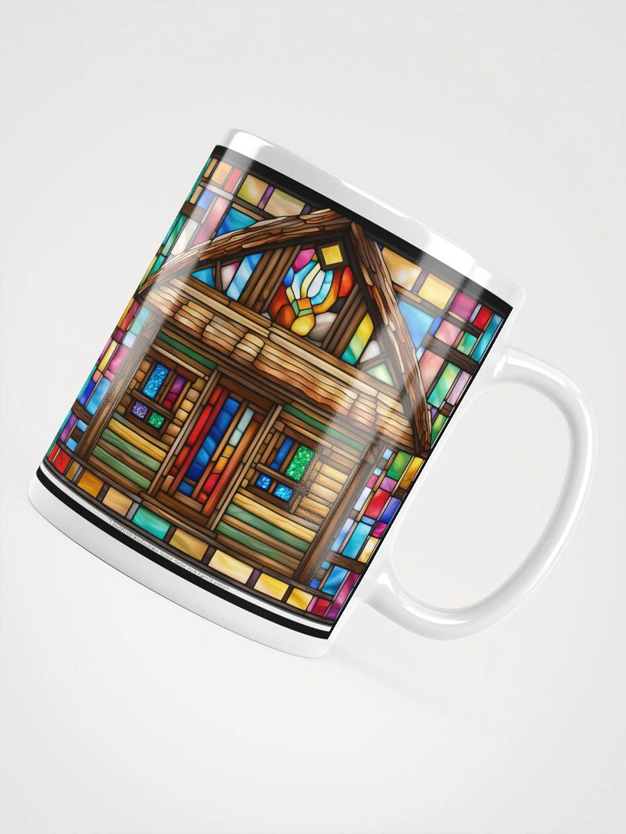 #003 Stained Glass Style Log Cabin Mug product image (7)