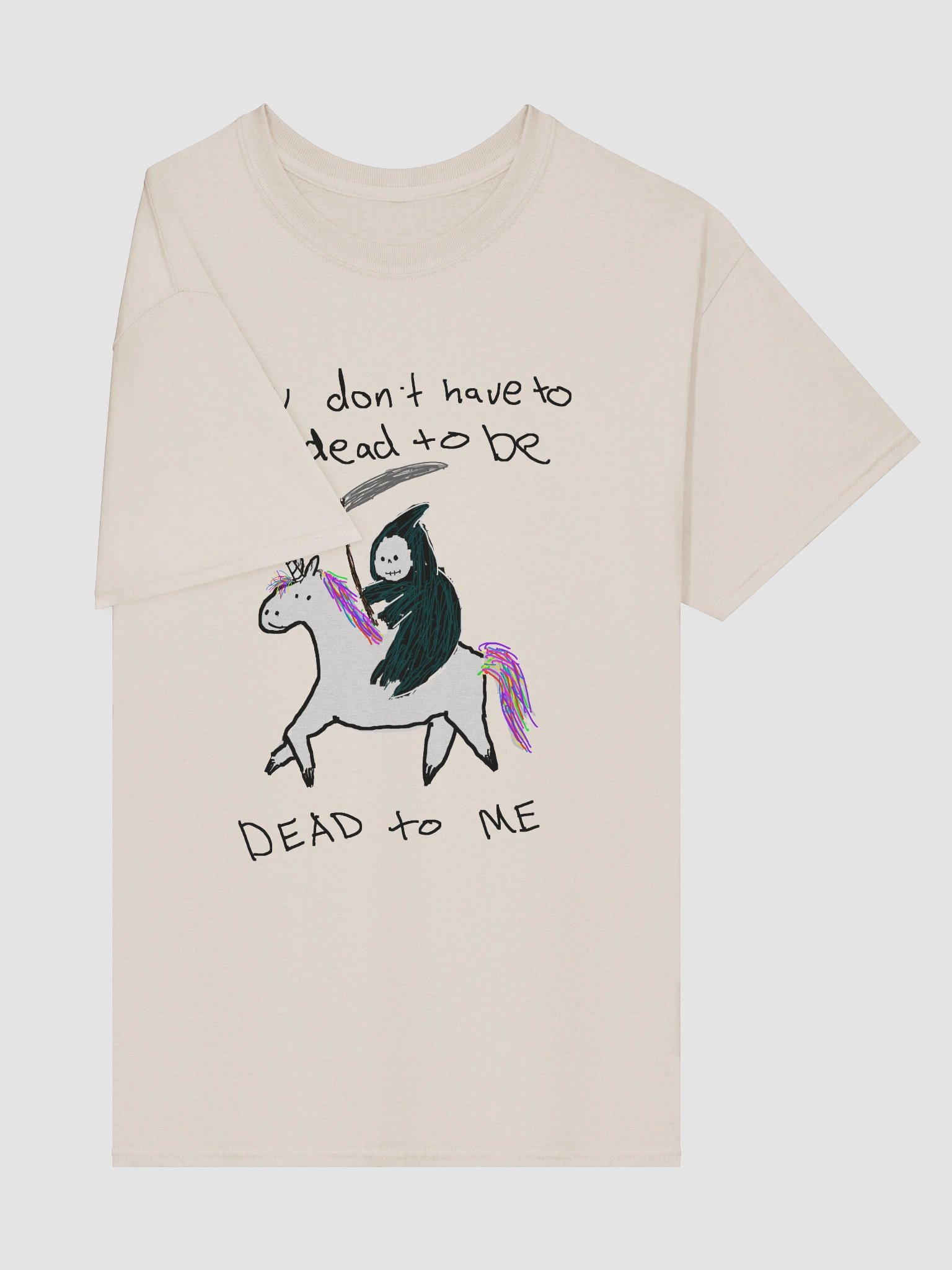 Grim reaper unicorn You don't have to be dead product image (5)
