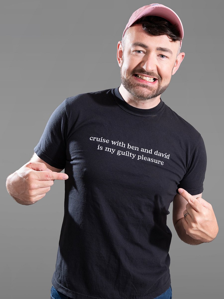 Men's Cruise With Ben & David is my Guilty Pleasure Embroidered T-Shirt product image (1)
