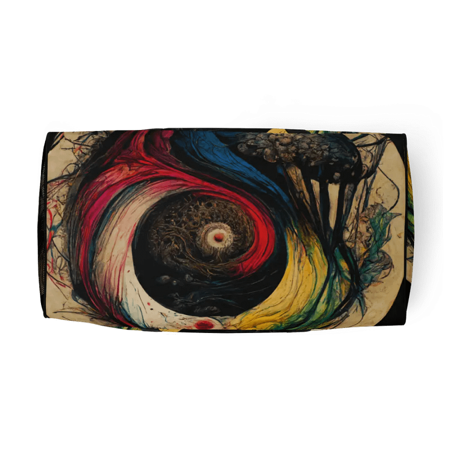 Vibrant Yin-Yang Swirl All-Over Duffle Bag product image (5)