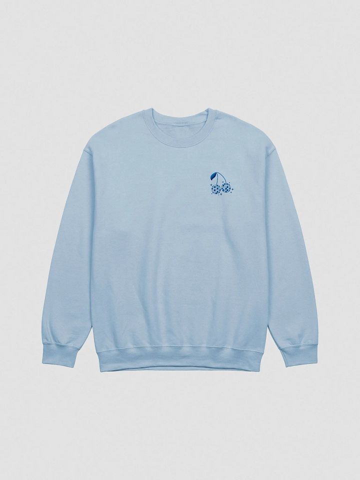 [blue] disco ball cherries embroidered crewneck product image (1)