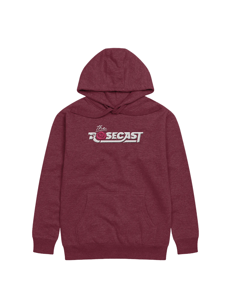 Rosecast Logo Premium Hoodie (Embroidered, White) product image (1)