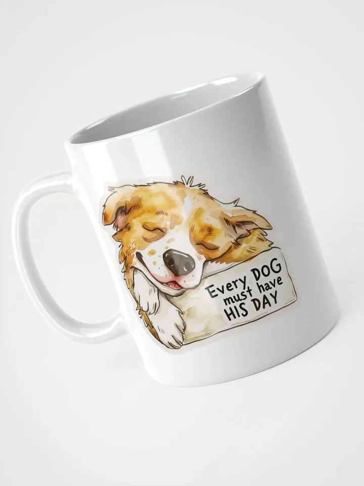 Dreamy Dog Days White Glossy Mug product image (2)