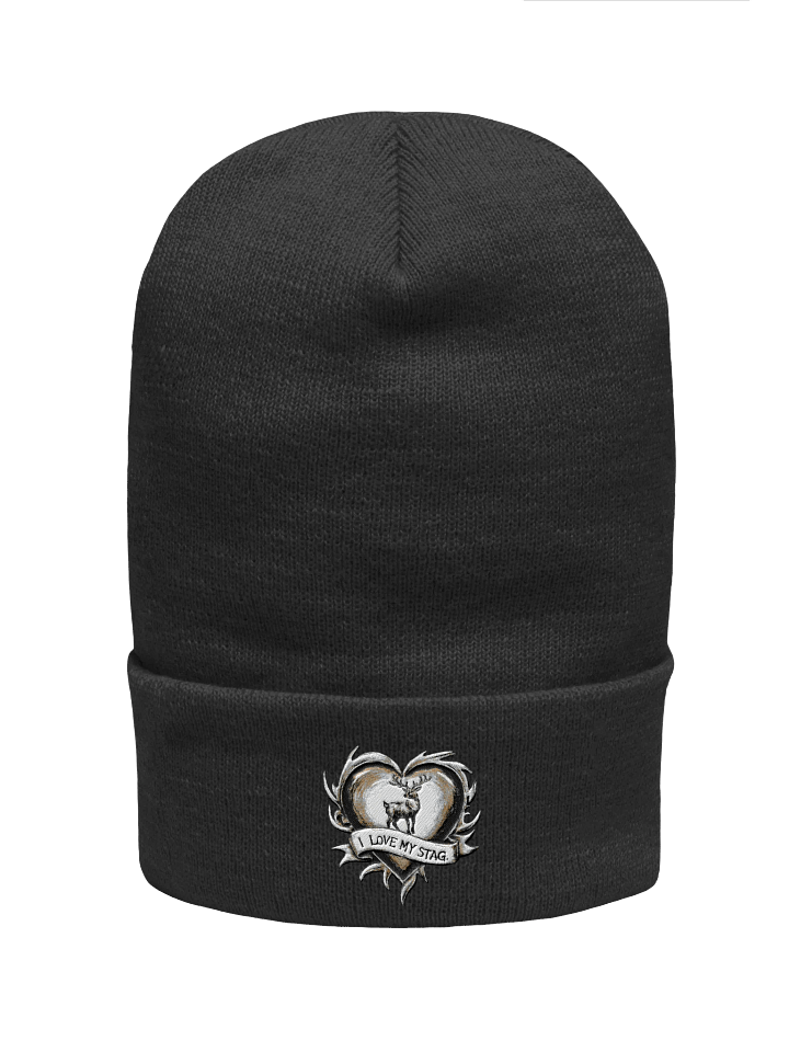 I Love My Stag embroidered cuff beanie for Vixen Hotwives product image (5)