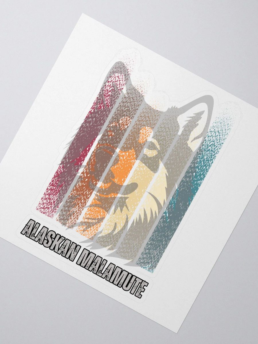 Alaskan Malamute Light Gradation Color Sticker product image (3)