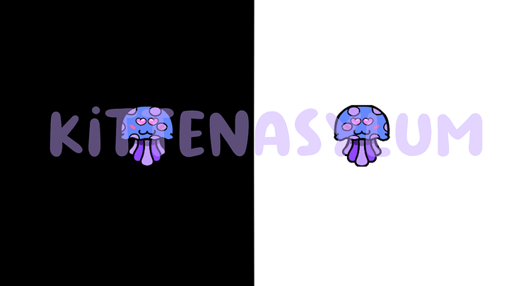 Jellyfish🍥 - Animated Heart Eyes Emote in Purple product image (1)